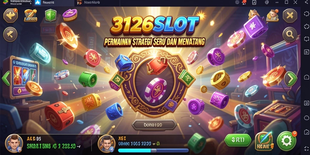 Screenshot menunjukkan aksi mendebarkan dalam permainan strategi 3126SLOT.