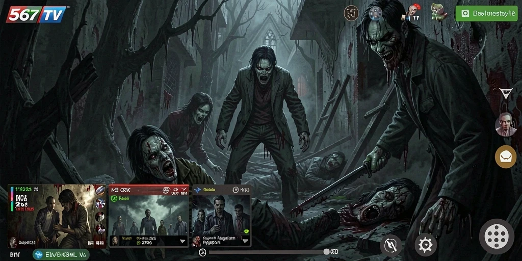 Tampilan gameplay menyeramkan dari 567TV dengan atmosfer mencekam.