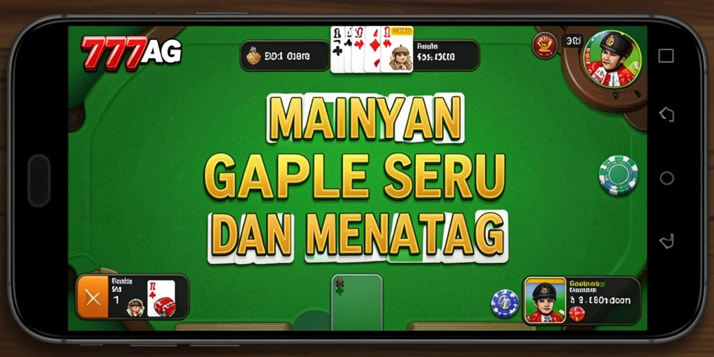 Tampilan gameplay Gaple yang seru dan interaktif.