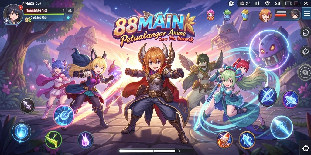 Tampilan gameplay menegangkan dari 88MAIN dengan aksi karakter yang menarik.