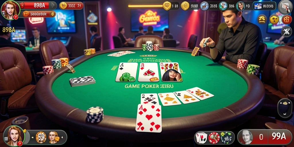 Gameplay poker menegangkan di 898A dengan grafis berkualitas tinggi.