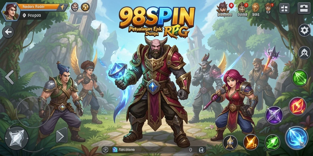 Tampilan gameplay RPG yang menarik dan mendalam.