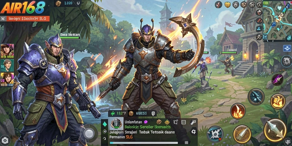 Tangkapan layar menampilkan aksi seru dan strategi dalam gameplay SLG.