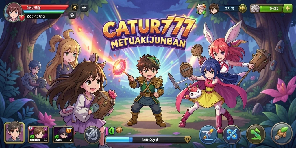 Screenshot menunjukkan karakter Anime sedang bertarung dengan efek visual yang menakjubkan.