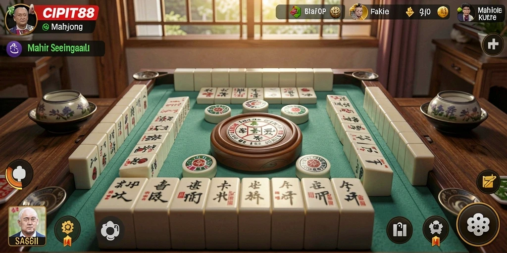 Tampilan atraktif dari permainan Mahjong di CIPIT88.