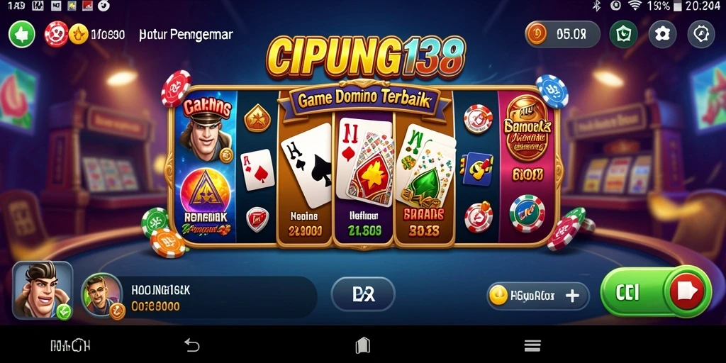 Tampilan menarik dari gameplay Domino di CIPUNG138.