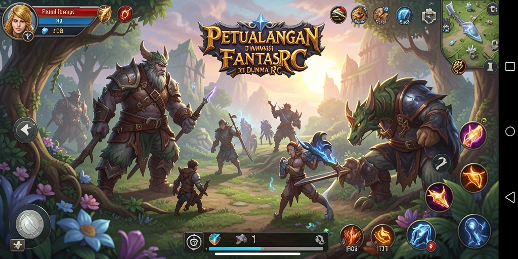 Tampilan gameplay F08 yang menakjubkan di dunia RPG.