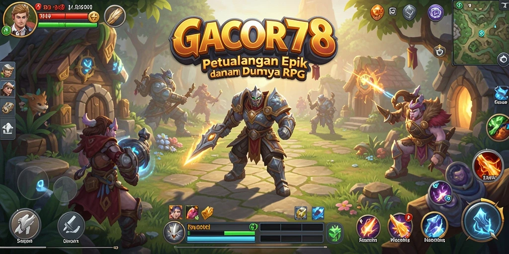 Tampilan menakjubkan dari gameplay RPG di GACOR78.