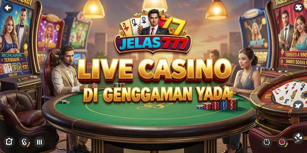 Gameplay Live Casino yang mendebarkan dan interaktif di JELAS777.