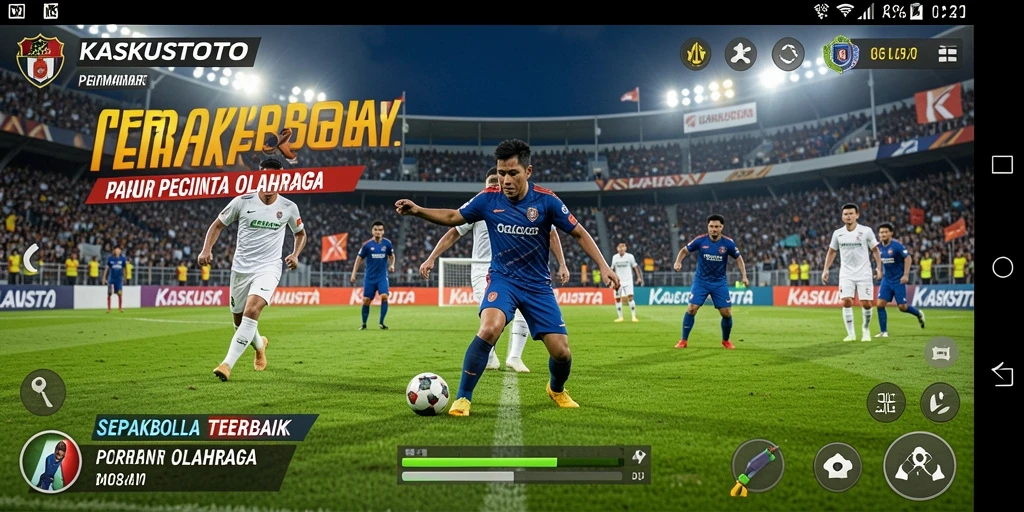 Gameplay KASKUSTOTO yang menegangkan dan mendebarkan dalam pertandingan sepakbola.