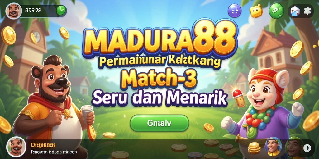 Tampilan gameplay menarik di MADURA88 dengan berbagai item berwarna.