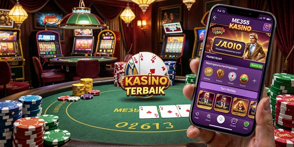 Tampilan gameplay ME355 yang seru dan mendebarkan dalam suasana kasino.
