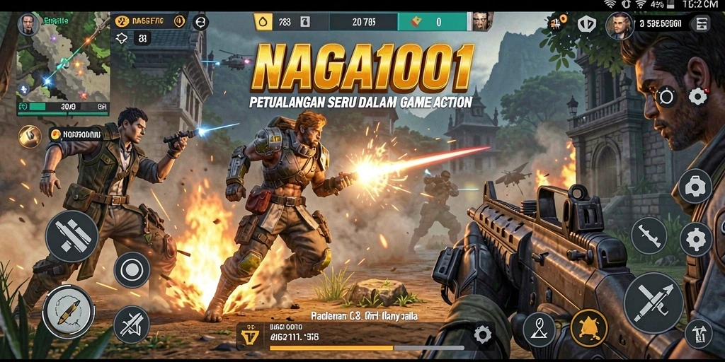 Tampilan gameplay seru dari NAGA1001 di misi aksi.