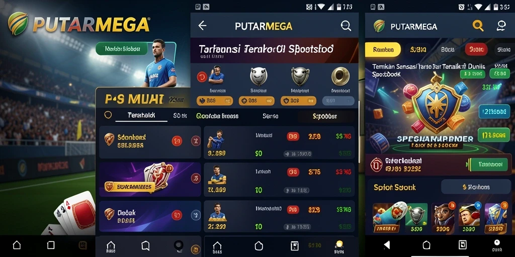 Tampilan gameplay taruhan olahraga yang menarik di PUTARMEGA.