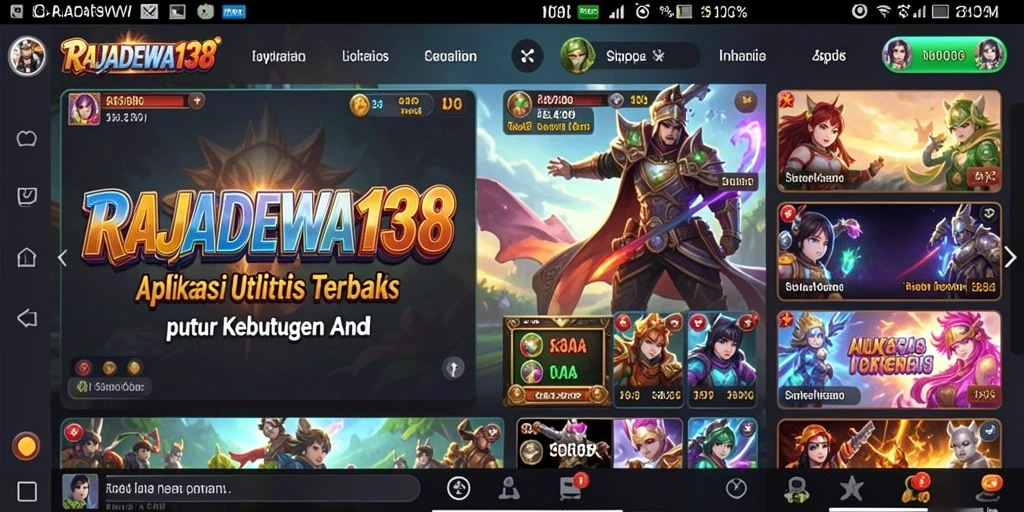 Tampilan antarmuka RAJADEWA138 yang intuitif dan menarik.