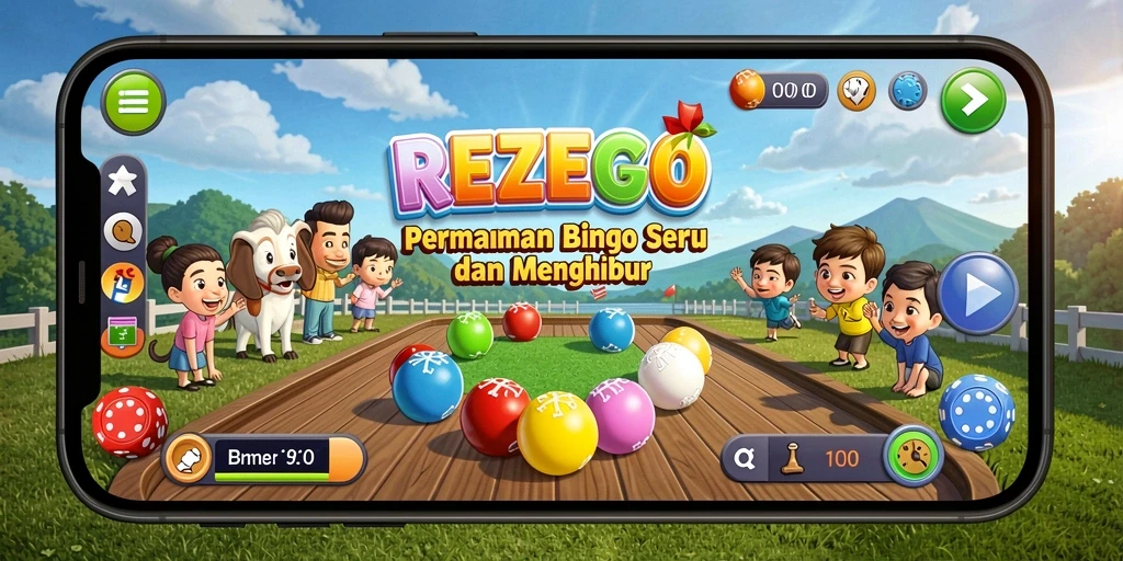 Tampilan antarmuka permainan Bingo yang menarik dan interaktif.