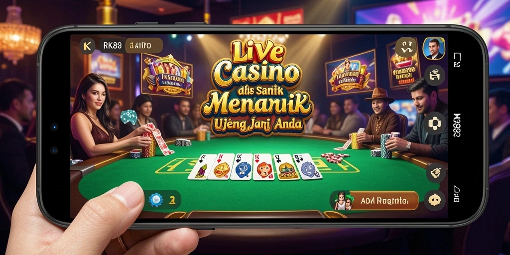 Screenshot gameplay RK88 menampilkan momen mendebarkan di Live Casino.
