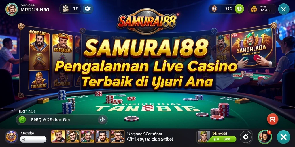 Tampilan gameplay Live Casino di SAMURAI88 yang mengasyikkan.