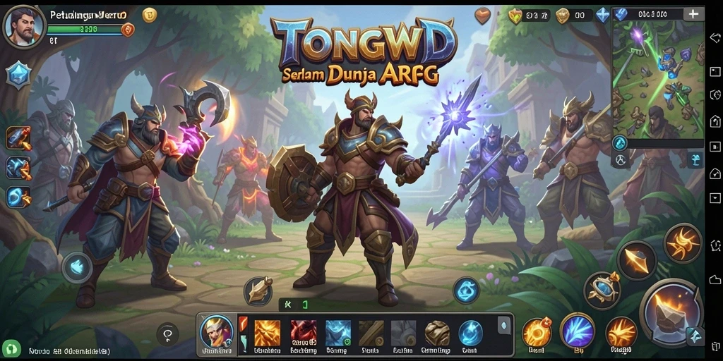 Screenshot gameplay TONGWD yang menampilkan pertempuran mendebarkan.