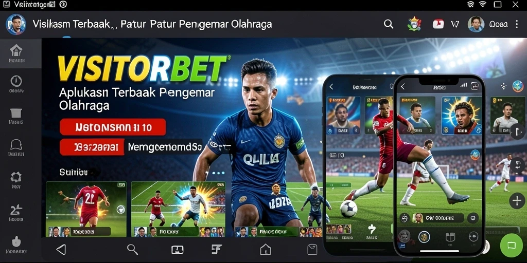 Screenshot gameplay <strong>VISITORBET</strong> yang menampilkan taruhan olahraga live.