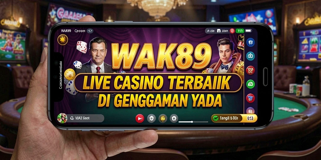 Tampilan gameplay seru dalam aplikasi Live Casino WAK89.
